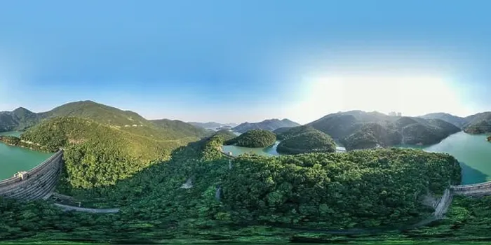 Framed Print : Aerial view of Reservoir Landscape Framed Print : Aerial view of Reservoir Landscape