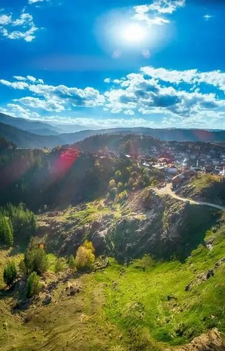 Framed Print : Aerial view of Rhodopes Mountain Framed Print : Aerial view of Rhodopes Mountain