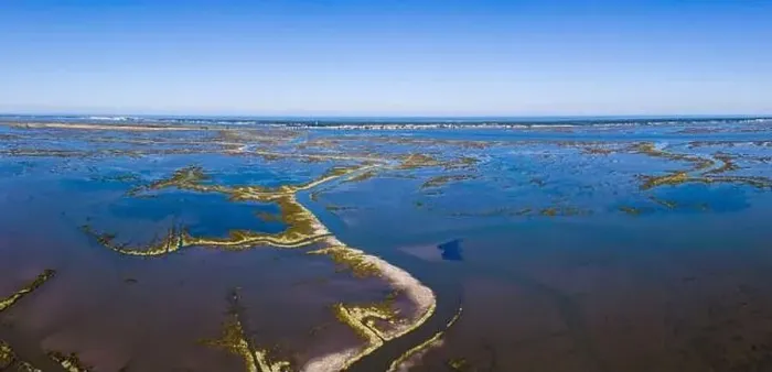 Framed Print : Aerial View of Ribeira das Teixugueiras near the Aveiro Lagoon at Pardilho, Aveiro, Portugal Framed Print : Aerial View of Ribeira das Teixugueiras near the Aveiro Lagoon at Pardilho, Aveiro, Portugal