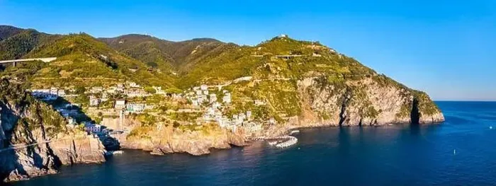 Framed Print : Aerial view of Riomaggiore village at the Cinque Terre, UNESCO world heritage in Liguria, Italy Framed Print : Aerial view of Riomaggiore village at the Cinque Terre, UNESCO world heritage in Liguria, Italy