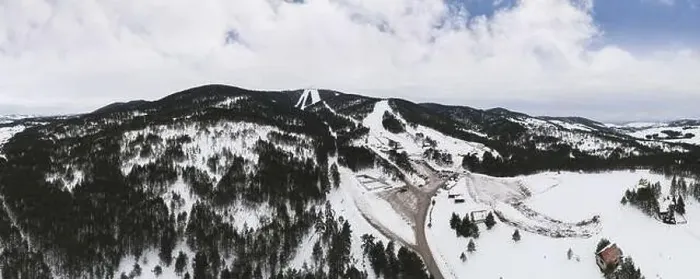 Framed Print : Aerial view of road and ski center Tornik, the highest point of Zlatibor mountain, Serbia. Winter time Framed Print : Aerial view of road and ski center Tornik, the highest point of Zlatibor mountain, Serbia. Winter time