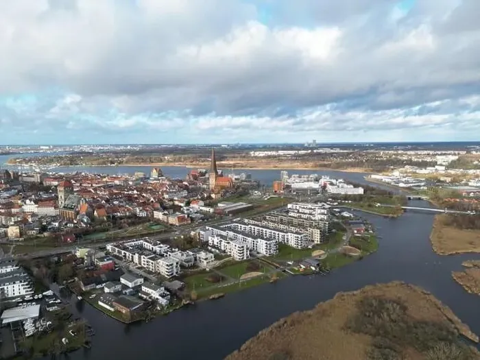 Framed Print : Aerial view of Rostock Framed Print : Aerial view of Rostock