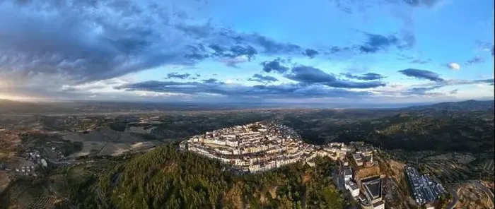 Framed Print : Aerial view of Rotondella, one of the most beautiful villages in Italy Framed Print : Aerial view of Rotondella, one of the most beautiful villages in Italy