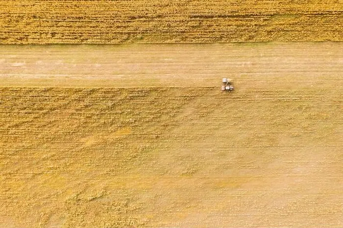 Framed Print : Aerial View Of Rural Landscape. Combine Harvester And Truck Working Together In Field, Collects Seeds. Harvesting Of Wheat In Autumn. Agricultural Mac Framed Print : Aerial View Of Rural Landscape. Combine Harvester And Truck Working Together In Field, Collects Seeds. Harvesting Of Wheat In Autumn. Agricultural Mac