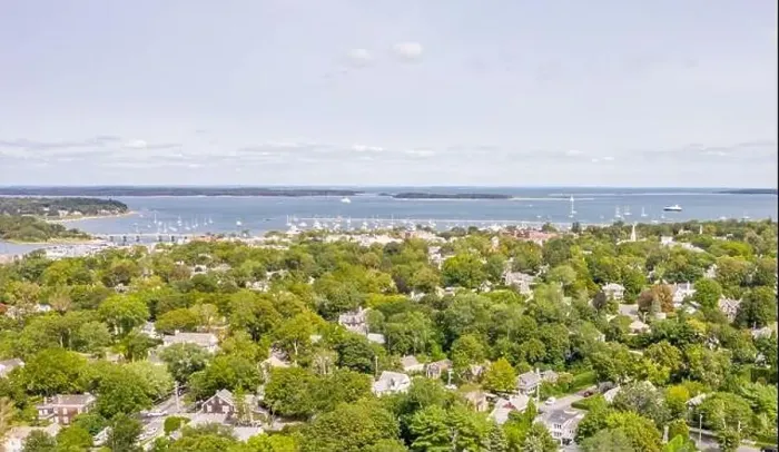 Framed Print : aerial view of Sag Harbor, NY Framed Print : aerial view of Sag Harbor, NY