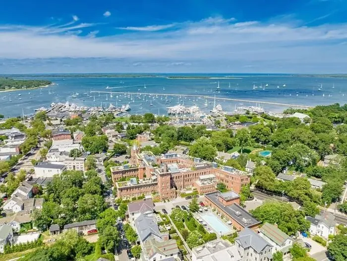 Framed Print : Aerial view of Sag Harbor, NY Framed Print : Aerial view of Sag Harbor, NY