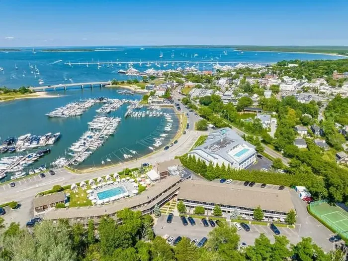 Framed Print : Aerial view of Sag Harbor, NY Framed Print : Aerial view of Sag Harbor, NY