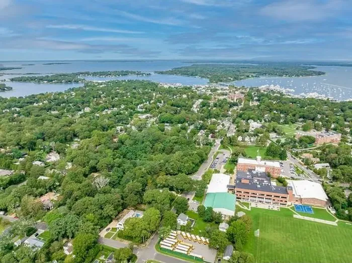 Framed Print : Aerial view of Sag Harbor, NY Framed Print : Aerial view of Sag Harbor, NY