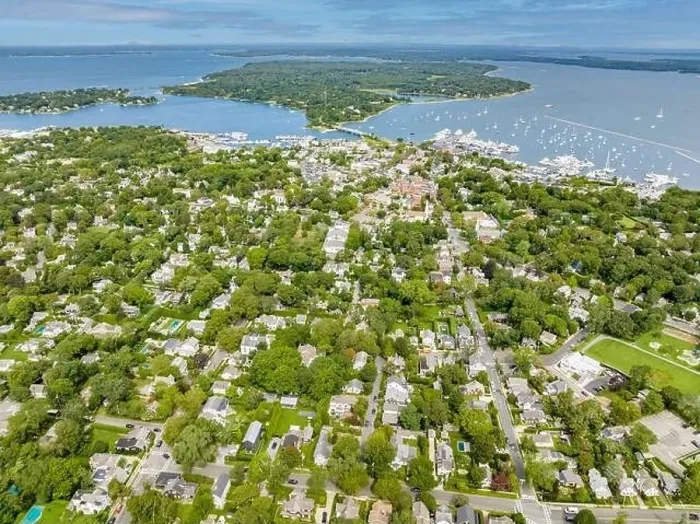 Framed Print : aerial view of sag Harbor, ny Framed Print : aerial view of sag Harbor, ny