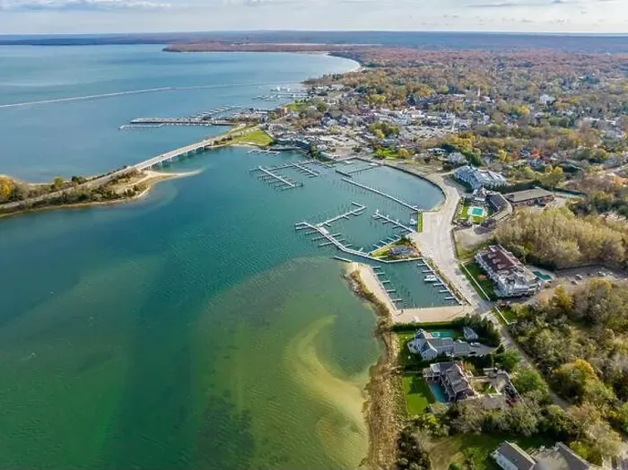 Framed Print : aerial view of Sag Harbor, ny Framed Print : aerial view of Sag Harbor, ny