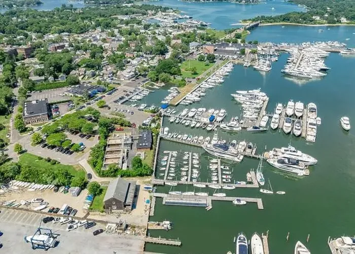 Framed Print : Aerial view of Sag harbor, ny Framed Print : Aerial view of Sag harbor, ny