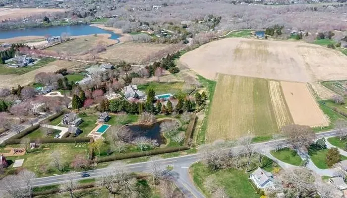 Framed Print : Aerial view of Sagaponack