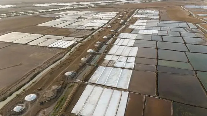 Framed Print : Aerial view of salt farm near sea at Valsad District, Gujarat India. Drone view of salt farming Framed Print : Aerial view of salt farm near sea at Valsad District, Gujarat India. Drone view of salt farming