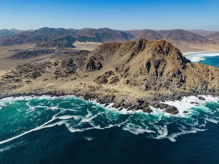Framed Print : Aerial view of the scenic National Park Pan de Azúcar at the coast of the Atacama desert in Chile - Traveling Framed Print : Aerial view of the scenic National Park Pan de Azúcar at the coast of the Atacama desert in Chile - Traveling