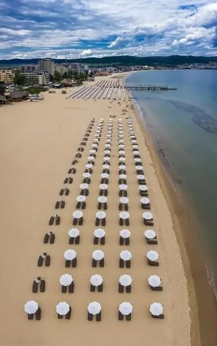 Framed Print : Aerial view to the sea resort Sunny Beach on the Bulgarian Blak Sea coast Framed Print : Aerial view to the sea resort Sunny Beach on the Bulgarian Blak Sea coast