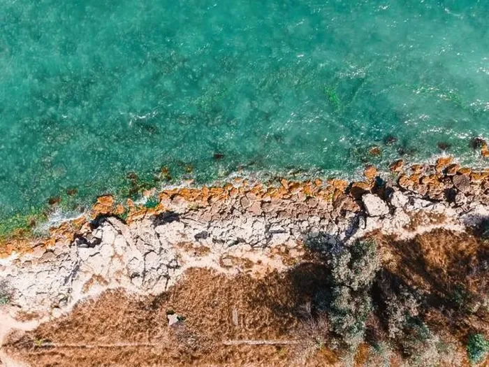 Framed Print : Aerial View Seascape, Ocean Waves Crashing On Rocks, Drone Photography Framed Print : Aerial View Seascape, Ocean Waves Crashing On Rocks, Drone Photography