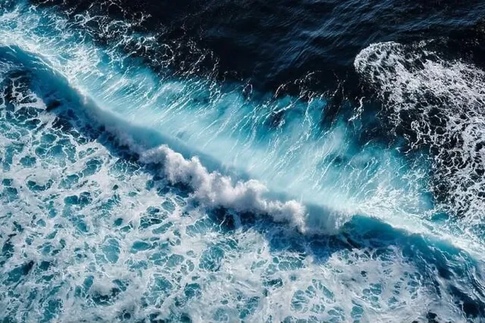 Framed Print : Aerial view to seething waves with foam. Waves of the sea meet each other during high tide and low tide Framed Print : Aerial view to seething waves with foam. Waves of the sea meet each other during high tide and low tide