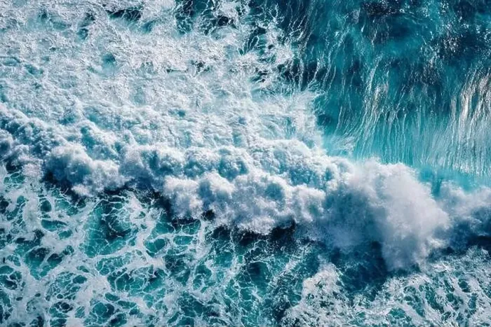 Framed Print : Aerial view to seething waves with foam. Waves of the sea meet each other during high tide and low tide Framed Print : Aerial view to seething waves with foam. Waves of the sea meet each other during high tide and low tide