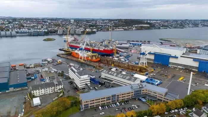 Framed Print : Aerial view of a shipyard with cranes and docked ships Framed Print : Aerial view of a shipyard with cranes and docked ships