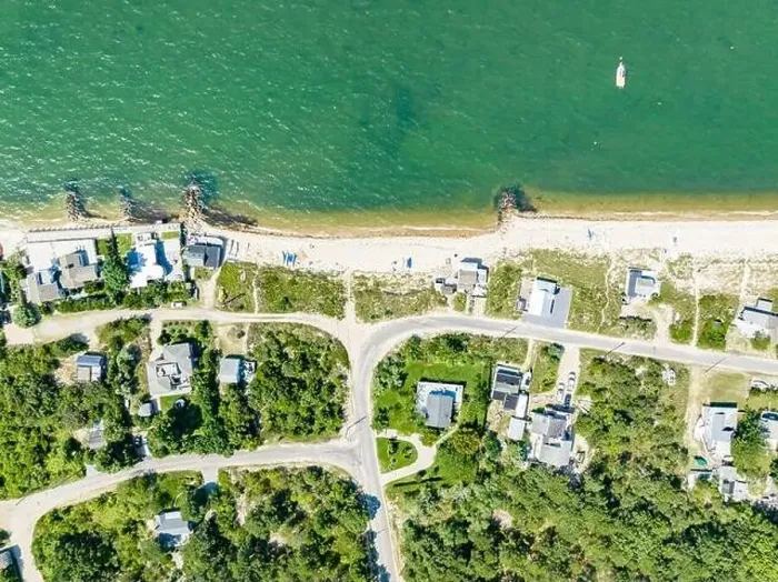 Framed Print : aerial view of the shore road area, east hampton, ny Framed Print : aerial view of the shore road area, east hampton, ny