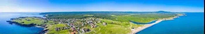 Framed Print : Aerial view of Sinemorets village in Bulgaria Framed Print : Aerial view of Sinemorets village in Bulgaria