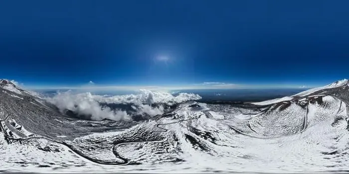 Framed Print : Aerial view of the snowy hills of Mount Etna. Sicily Island Italy Framed Print : Aerial view of the snowy hills of Mount Etna. Sicily Island Italy