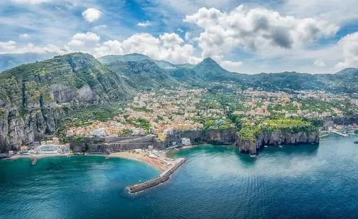 Framed Print : Aerial view of Sorrento city, amalfi coast, Italy Framed Print : Aerial view of Sorrento city, amalfi coast, Italy
