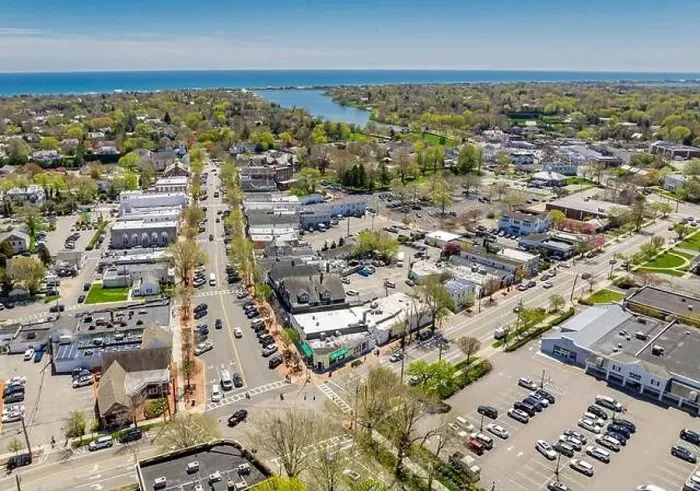 Framed Print : aerial view of southampton village Framed Print : aerial view of southampton village