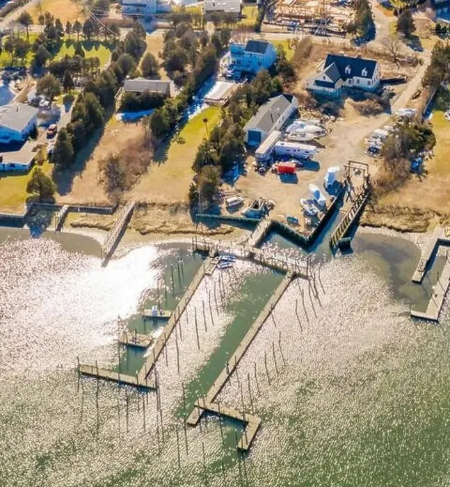 Framed Print : Aerial view of the Southampton Yacht Club Framed Print : Aerial view of the Southampton Yacht Club