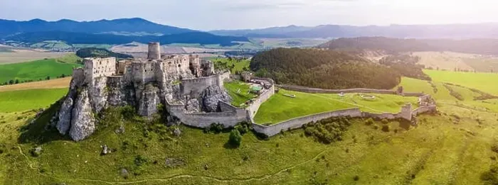 Framed Print : Aerial view of Spis (Spiš, Spišský) castle Framed Print : Aerial view of Spis (Spiš, Spišský) castle