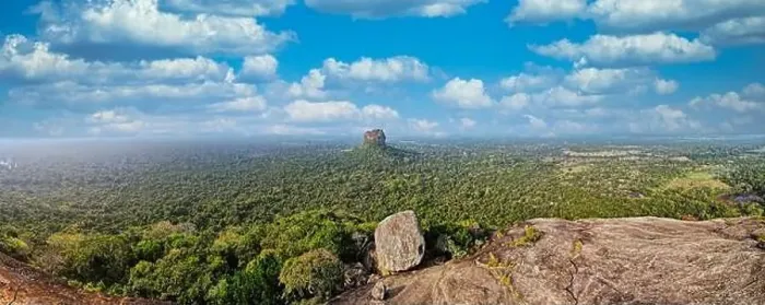 Framed Print : Aerial View of Sri Lanka's Famous Sigiriya Rock and Pidurangala Framed Print : Aerial View of Sri Lanka's Famous Sigiriya Rock and Pidurangala