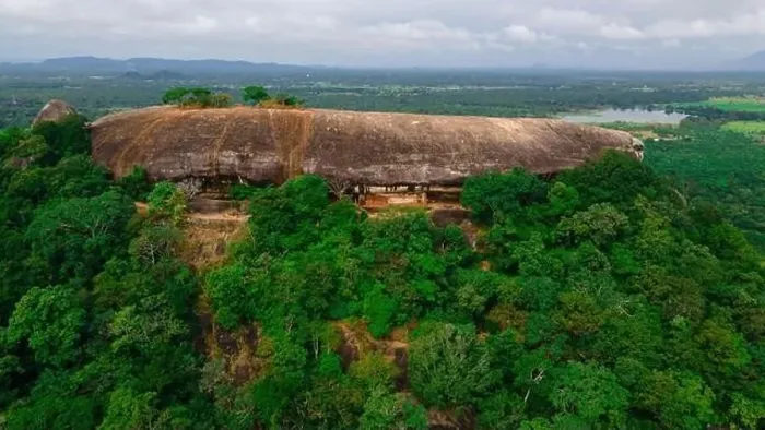 Framed Print : Aerial View of Sri Lanka's Famous Sigiriya Rock and Pidurangala Framed Print : Aerial View of Sri Lanka's Famous Sigiriya Rock and Pidurangala