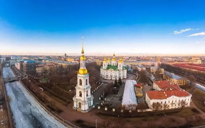 Framed Print : Aerial top view to St. Nicholas Naval Sea Cathedral in sunny day Framed Print : Aerial top view to St. Nicholas Naval Sea Cathedral in sunny day