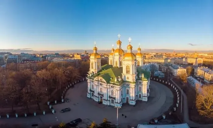 Framed Print : Aerial top view to St. Nicholas Naval Sea Cathedral in sunny day Framed Print : Aerial top view to St. Nicholas Naval Sea Cathedral in sunny day