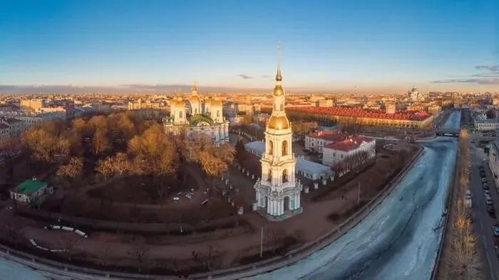 Framed Print : Aerial top view to St. Nicholas Naval Sea Cathedral in sunny day Framed Print : Aerial top view to St. Nicholas Naval Sea Cathedral in sunny day