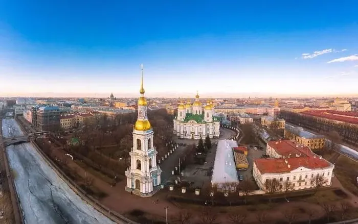 Framed Print : Aerial top view to St. Nicholas Naval Sea Cathedral in sunny day Framed Print : Aerial top view to St. Nicholas Naval Sea Cathedral in sunny day