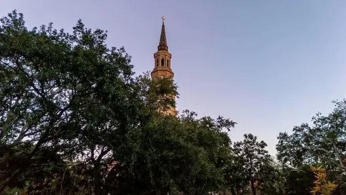 Framed Print : Aerial View Of St Philips Church In Historic Charleston South Carolina Framed Print : Aerial View Of St Philips Church In Historic Charleston South Carolina