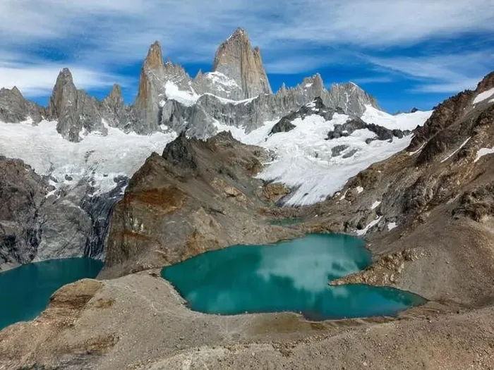 Framed Print : Aerial view of the stunning Laguna de los Tres Framed Print : Aerial view of the stunning Laguna de los Tres