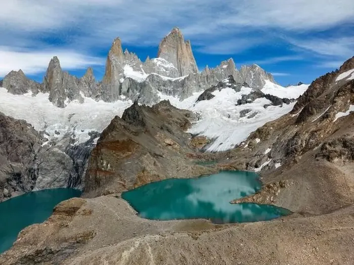 Framed Print : Aerial view of the stunning Laguna de los Tres Framed Print : Aerial view of the stunning Laguna de los Tres