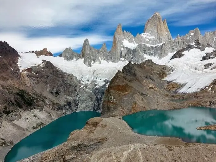 Framed Print : Aerial view of the stunning Laguna de los Tres Framed Print : Aerial view of the stunning Laguna de los Tres