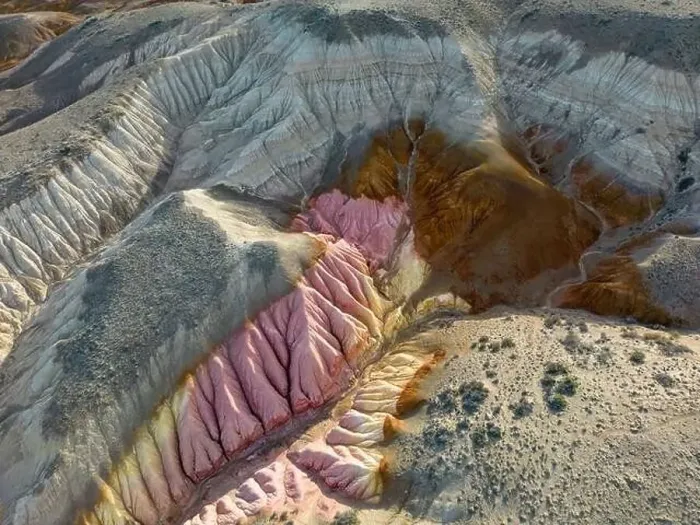 Framed Print : Aerial view of the stunning landscape of Tierra de Colores in Parque Patagonia in Argentina, South America Framed Print : Aerial view of the stunning landscape of Tierra de Colores in Parque Patagonia in Argentina, South America