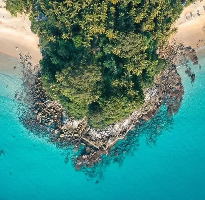 Framed Print : Aerial view of Surin beach in Phuket province in Thailand Framed Print : Aerial view of Surin beach in Phuket province in Thailand