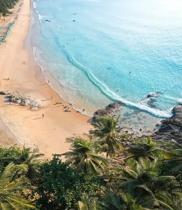 Framed Print : Aerial view of Surin beach in Phuket province in Thailand Framed Print : Aerial view of Surin beach in Phuket province in Thailand