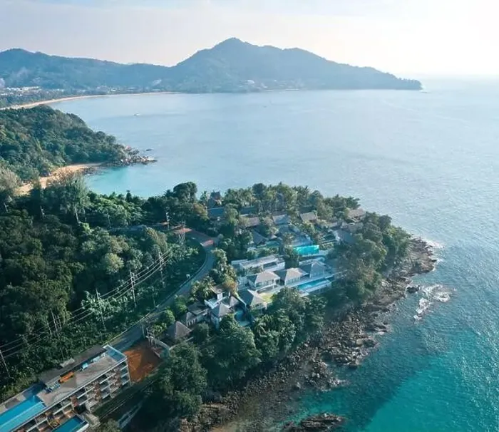 Framed Print : Aerial view of Surin beach in Phuket province in Thailand Framed Print : Aerial view of Surin beach in Phuket province in Thailand