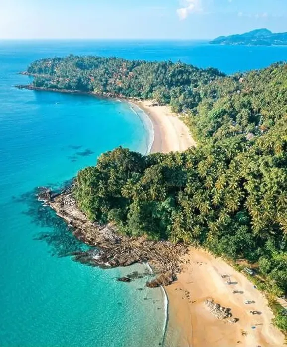 Framed Print : Aerial view of Surin beach in Phuket province in Thailand Framed Print : Aerial view of Surin beach in Phuket province in Thailand