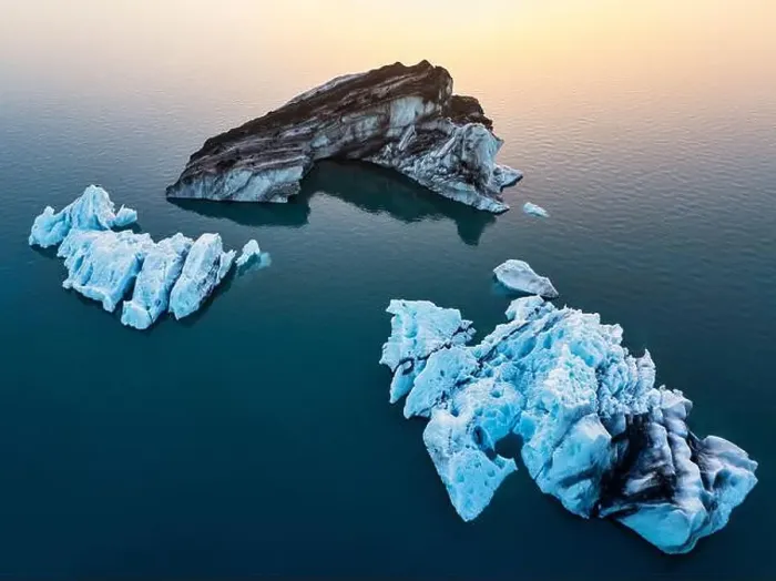 Framed Print : Aerial view taken by drone of iceberg in Jokusarloon Glacier Lagoon during a summer day, Iceland, Polar Regions Framed Print : Aerial view taken by drone of iceberg in Jokusarloon Glacier Lagoon during a summer day, Iceland, Polar Regions