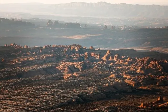 Framed Print : Aerial view on the the Arches National Park, Utah Framed Print : Aerial view on the the Arches National Park, Utah