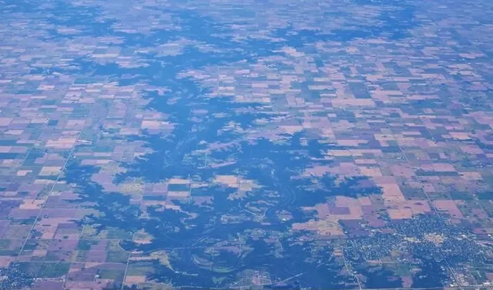 Framed Print : Aerial view of topographical landscapes over midwest states on flight over Colorado Framed Print : Aerial view of topographical landscapes over midwest states on flight over Colorado