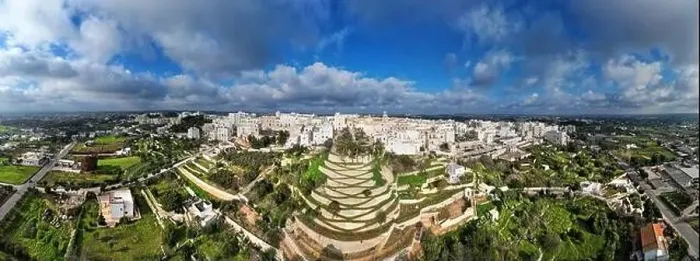 Framed Print : Aerial view of the town of Cisternino in itria valley, apulia Framed Print : Aerial view of the town of Cisternino in itria valley, apulia