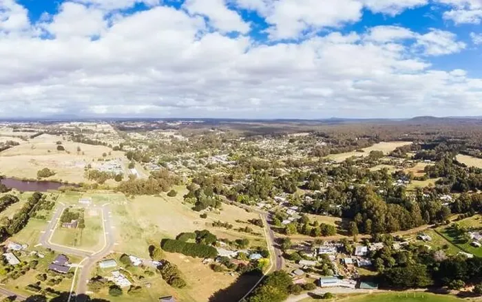 Framed Print : Aerial View of Trentham in Australia Framed Print : Aerial View of Trentham in Australia